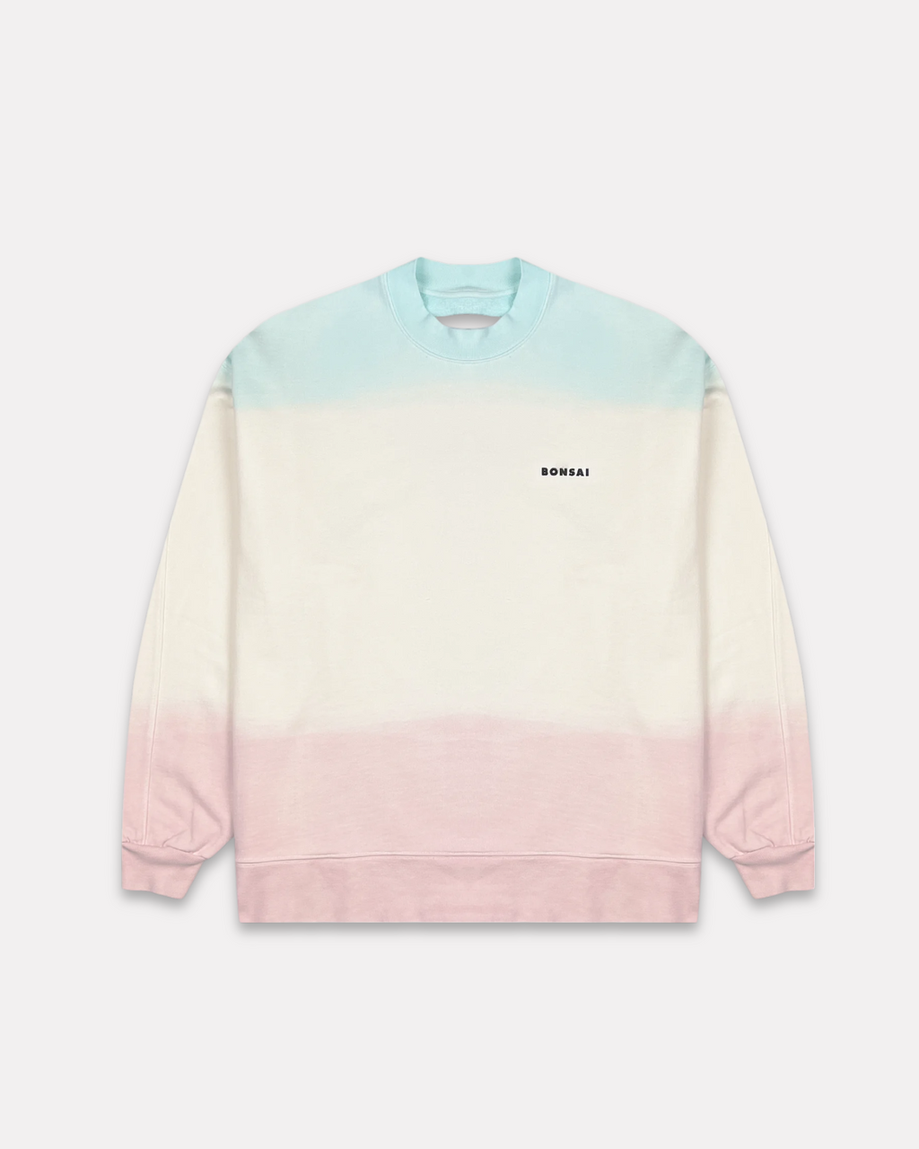 BONSAI - DYE CREWNECK TINT PANNA CIANO