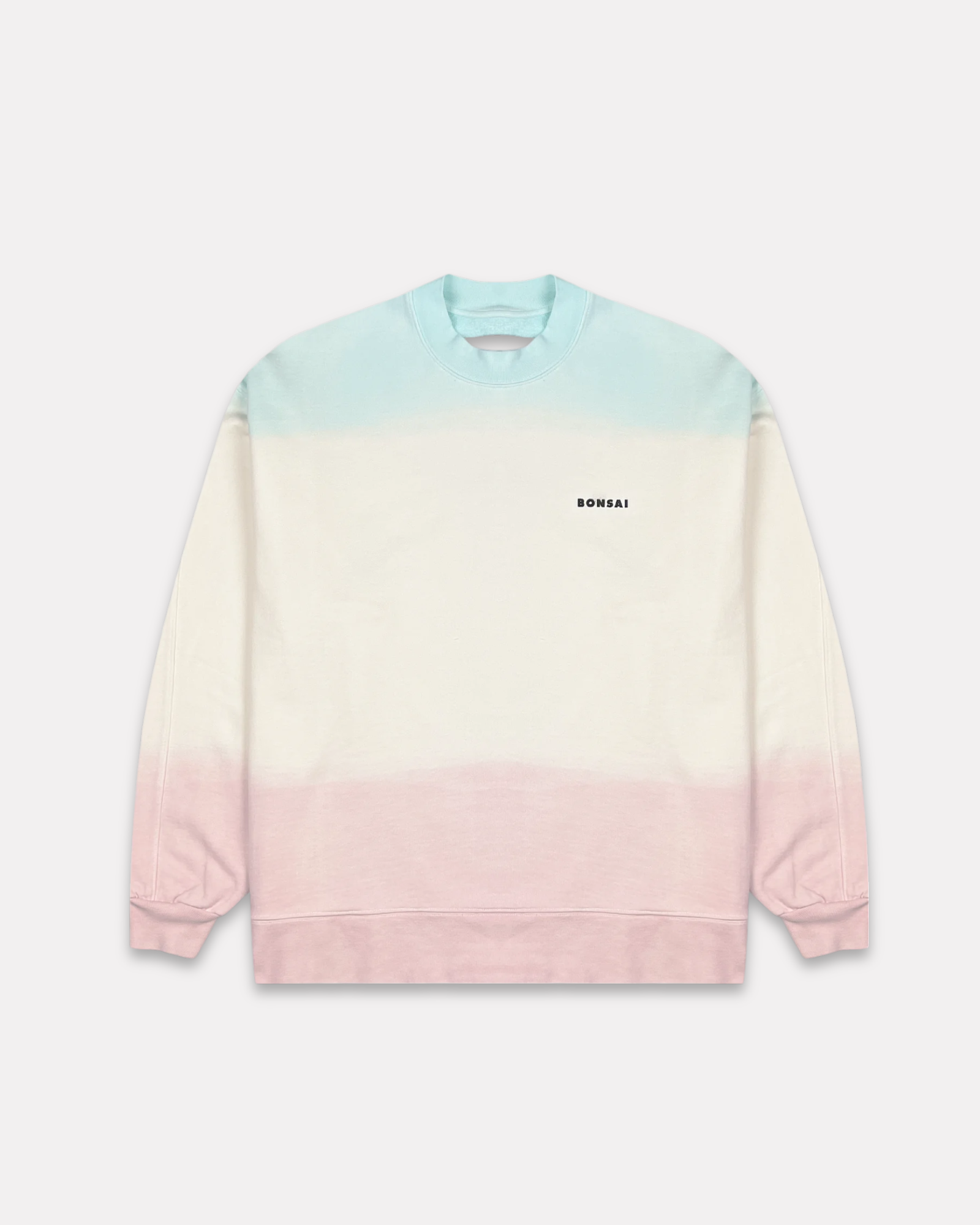 BONSAI - DYE CREWNECK TINT PANNA CIANO
