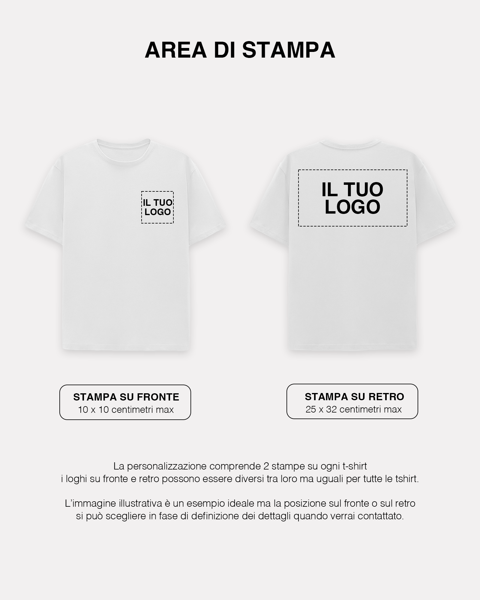 PACK 20 T-SHIRT PERSONALIZZATO
