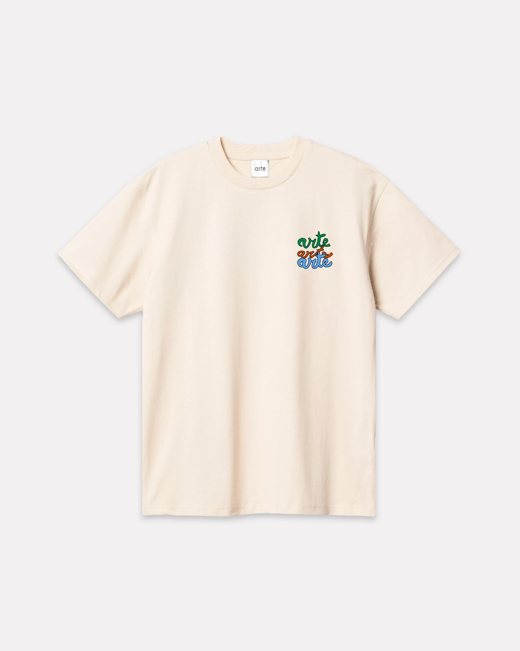 ARTE ANTWERP - 3 COLORS PRINT TEE CREAM