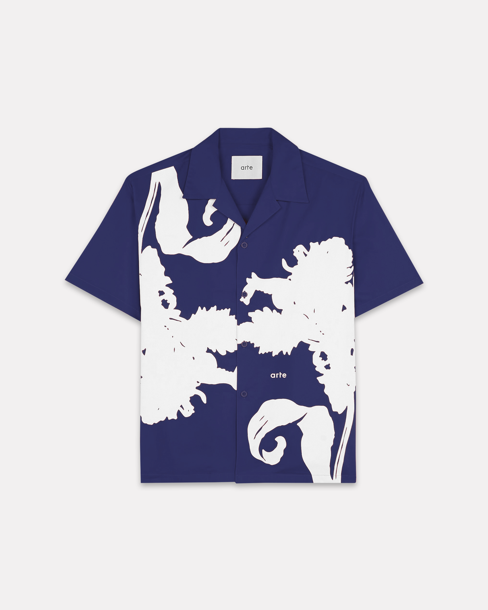 Arte Antwerp - Carnation flower shirt blu navy