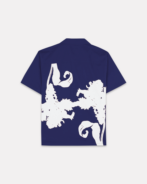 ARTE ANTWERP - CARNATION FLOWER SHIRT BLU NAVY