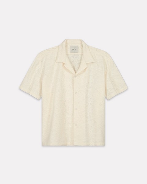 ARTE ANTWERP - CROCHET SHIRT CREAM