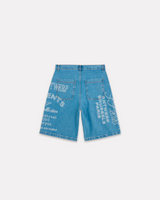 ARTE ANTWERP - TWO PRINTS DENIM SHORTS DENIM BLEACH