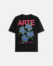 ARTE ANTWERP - ABSTRACT FLOWERS TEE BLACK
