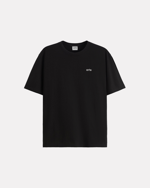 ARTE ANTWERP - CIRCLE RUNNER BACK PRINT TEE BLACK