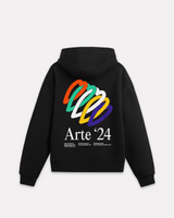 ARTE ANTWERP - HEART RINGS HOODIE BLACK