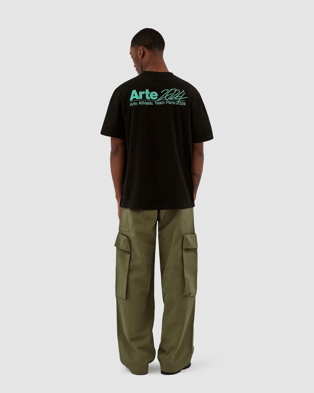 ARTE ANTWERP - PARK POCKET PANTS DARK GREEN