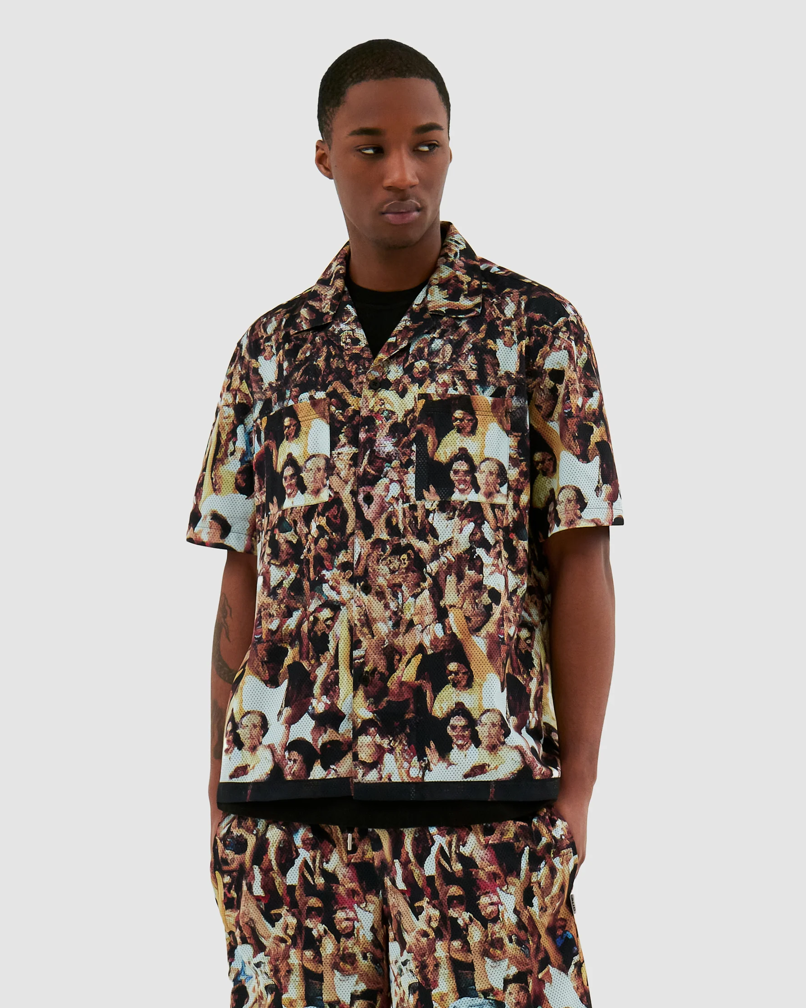 Arte Antwerp - Scottie mesh shirt allover print