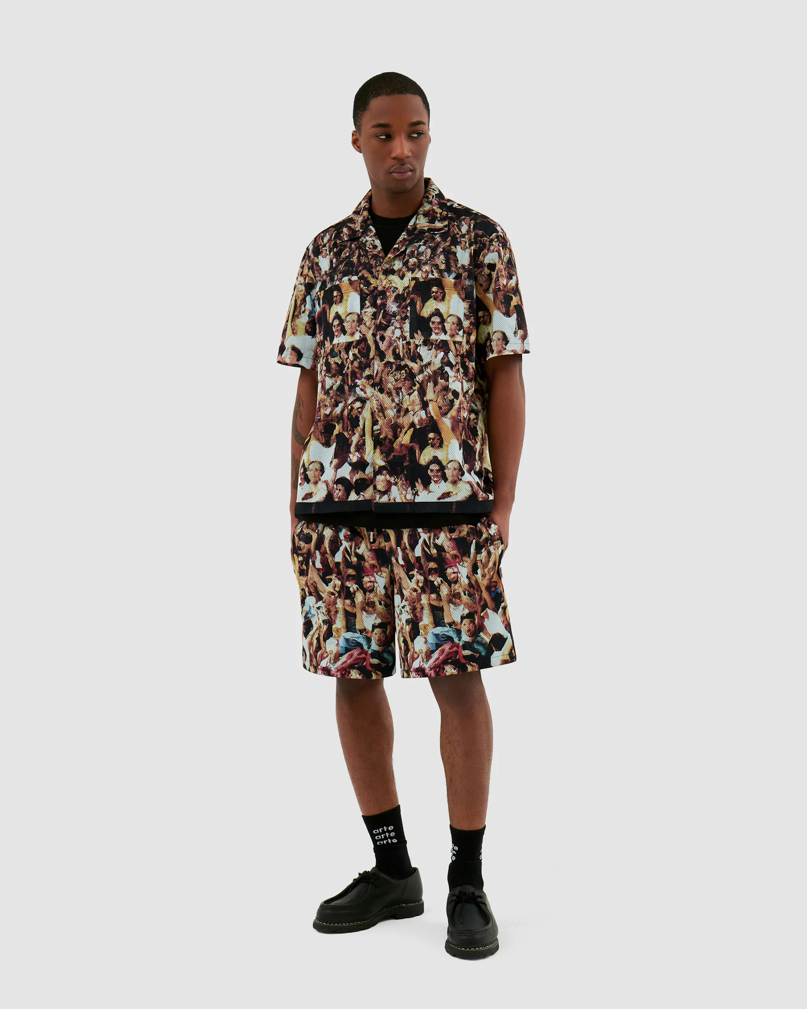ARTE ANTWERP - SCOTTIE MESH SHIRT ALLOVER PRINT