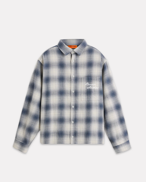 Barrio Studios - Boxy check shirt blu