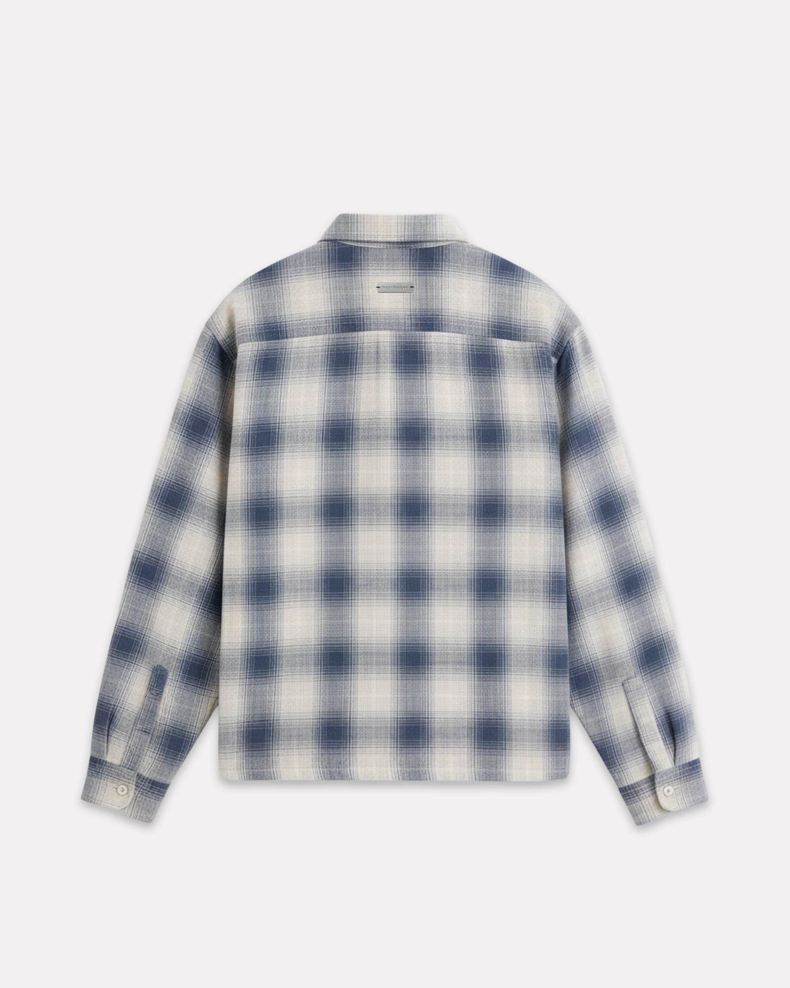 BARRIO STUDIOS - BOXY CHECK SHIRT BLU