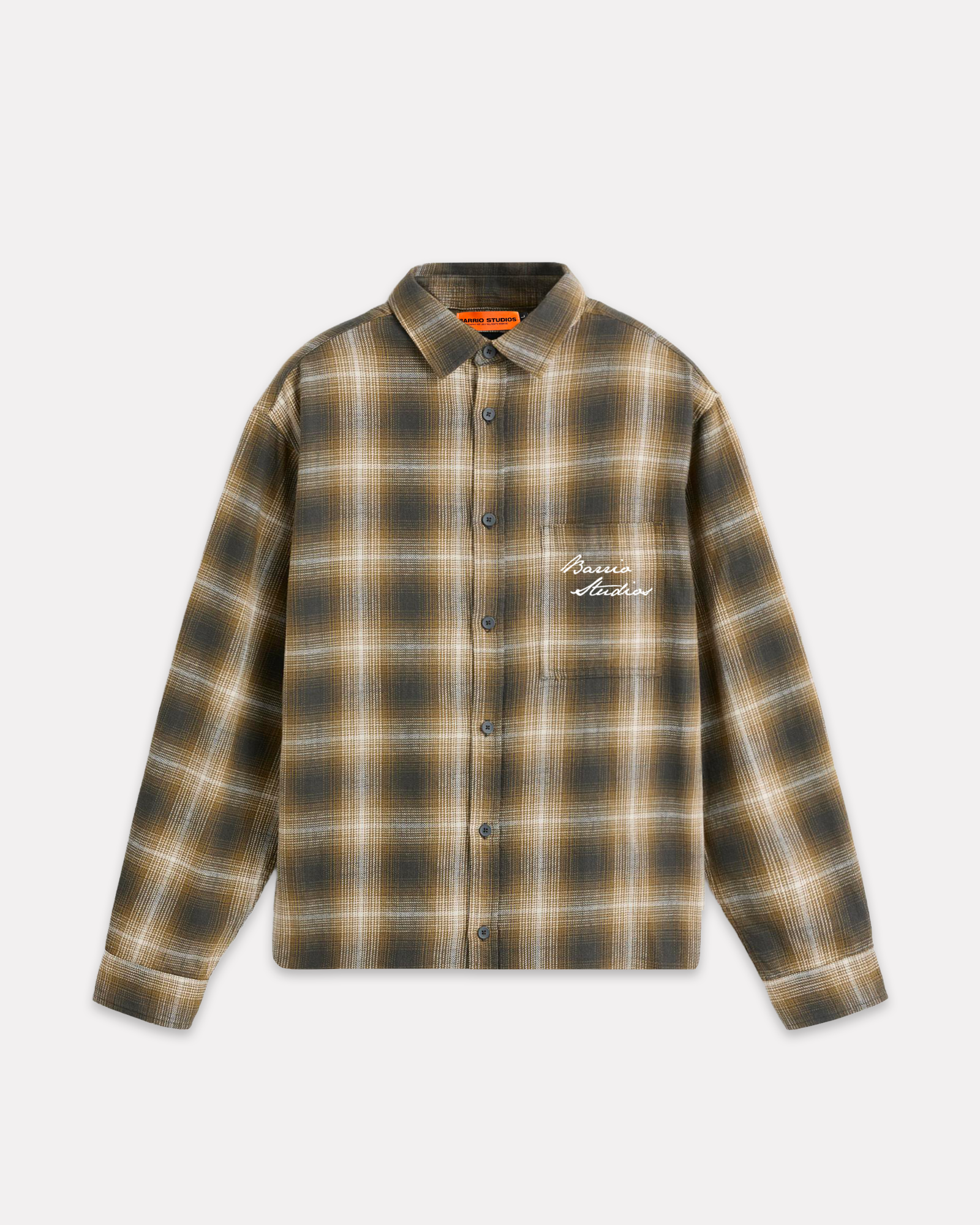 BARRIO STUDIOS - BOXY CHECK SHIRT GIALLO