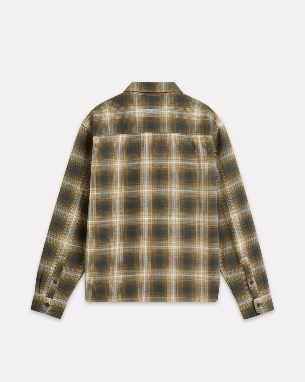 BARRIO STUDIOS - BOXY CHECK SHIRT GIALLO