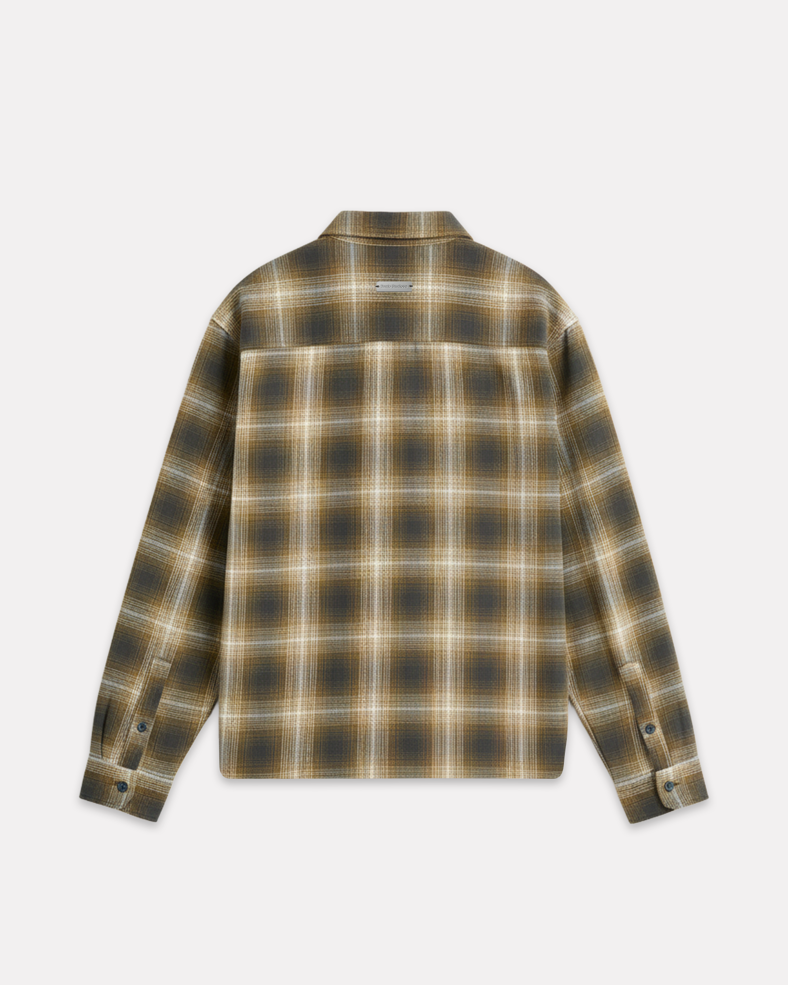 Barrio Studios - Boxy check shirt giallo