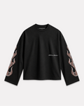 Barrio Studios - Flame longsleeve tee nero