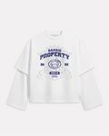 Barrio Studios - Property longsleeve tee bianco
