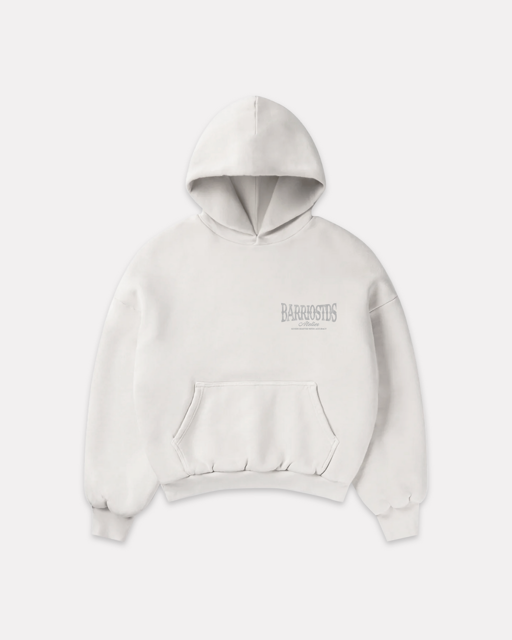 BARRIO STUDIOS - ATELIER BOXY HOODIE BIANCO