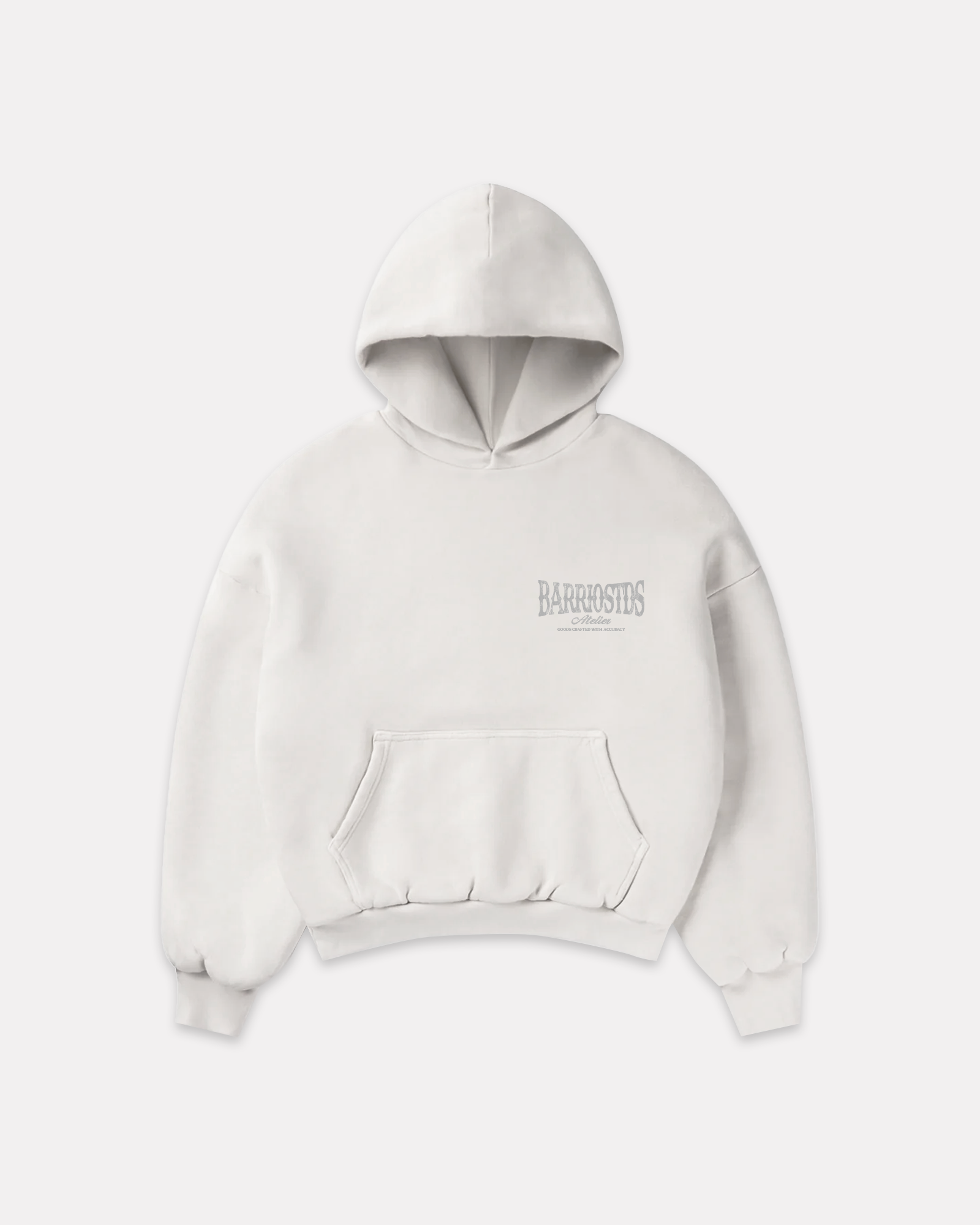 Barrio Studios - Atelier boxy hoodie bianco