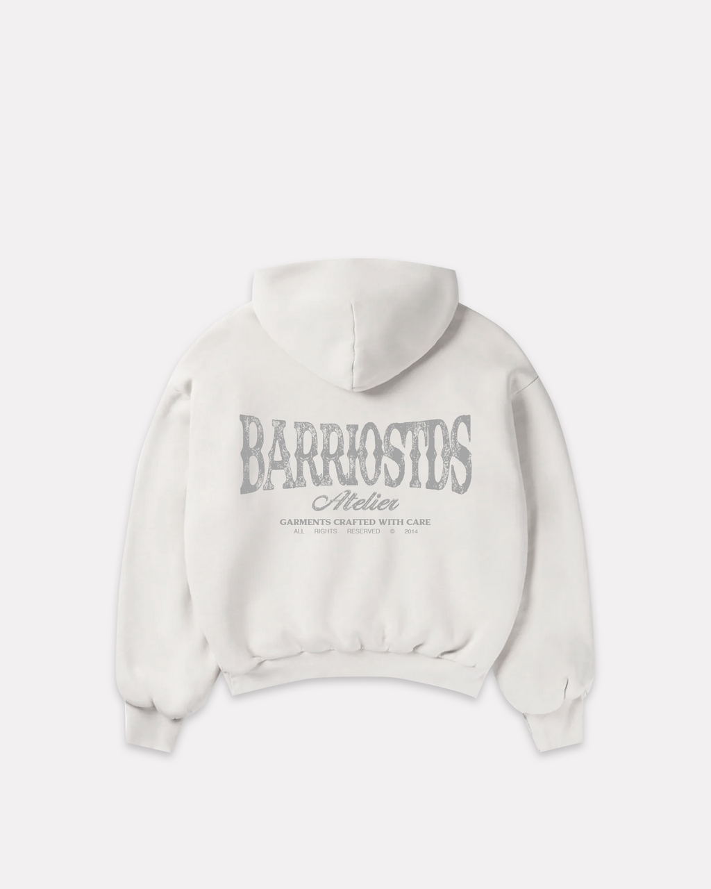 BARRIO STUDIOS - ATELIER BOXY HOODIE BIANCO