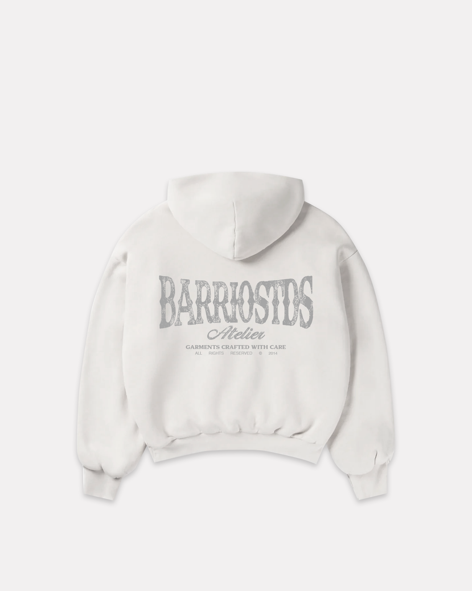 BARRIO STUDIOS - ATELIER BOXY HOODIE BIANCO