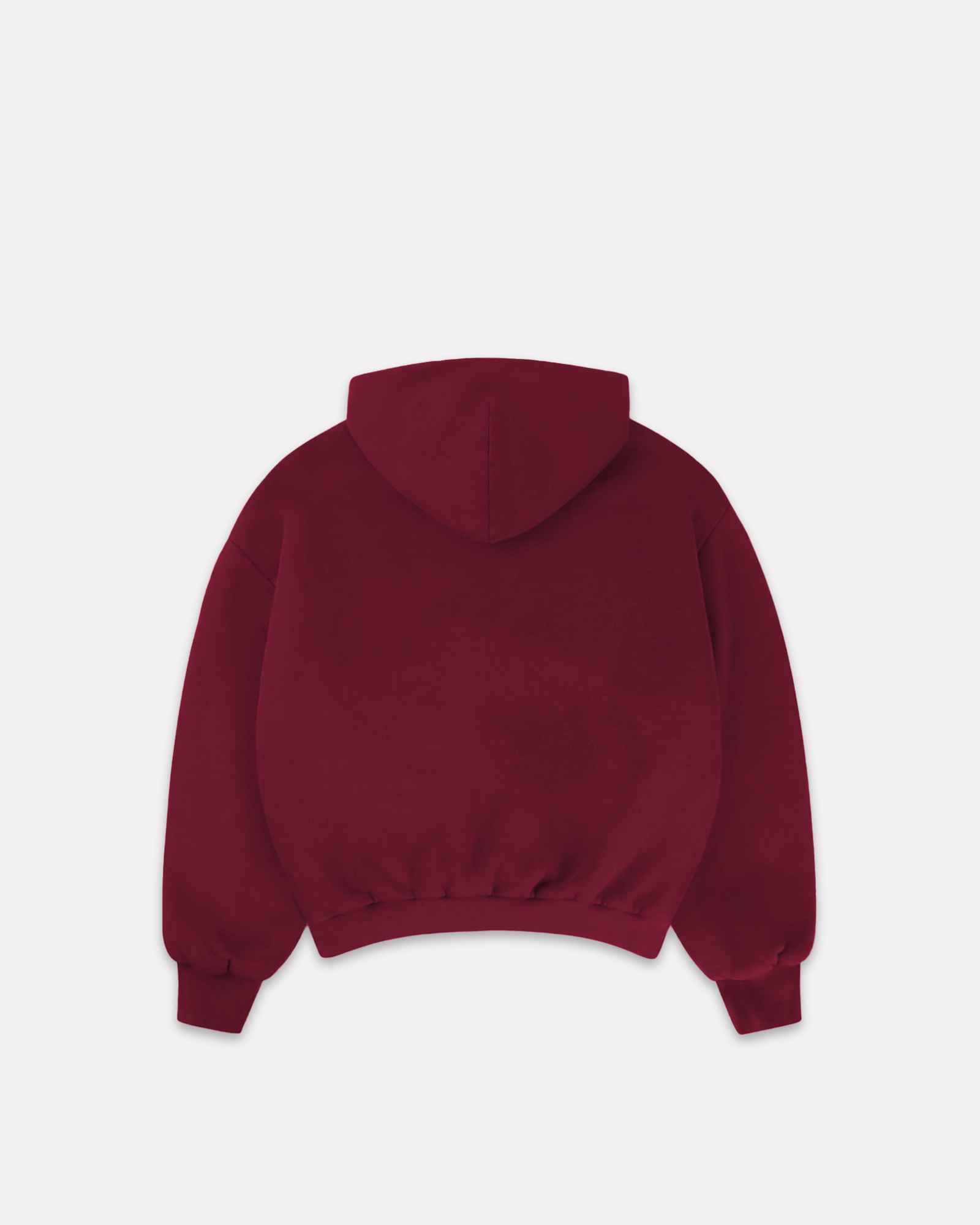 BARRIO STUDIOS - RAINBOW BOXY HOODIE BORDEAUX