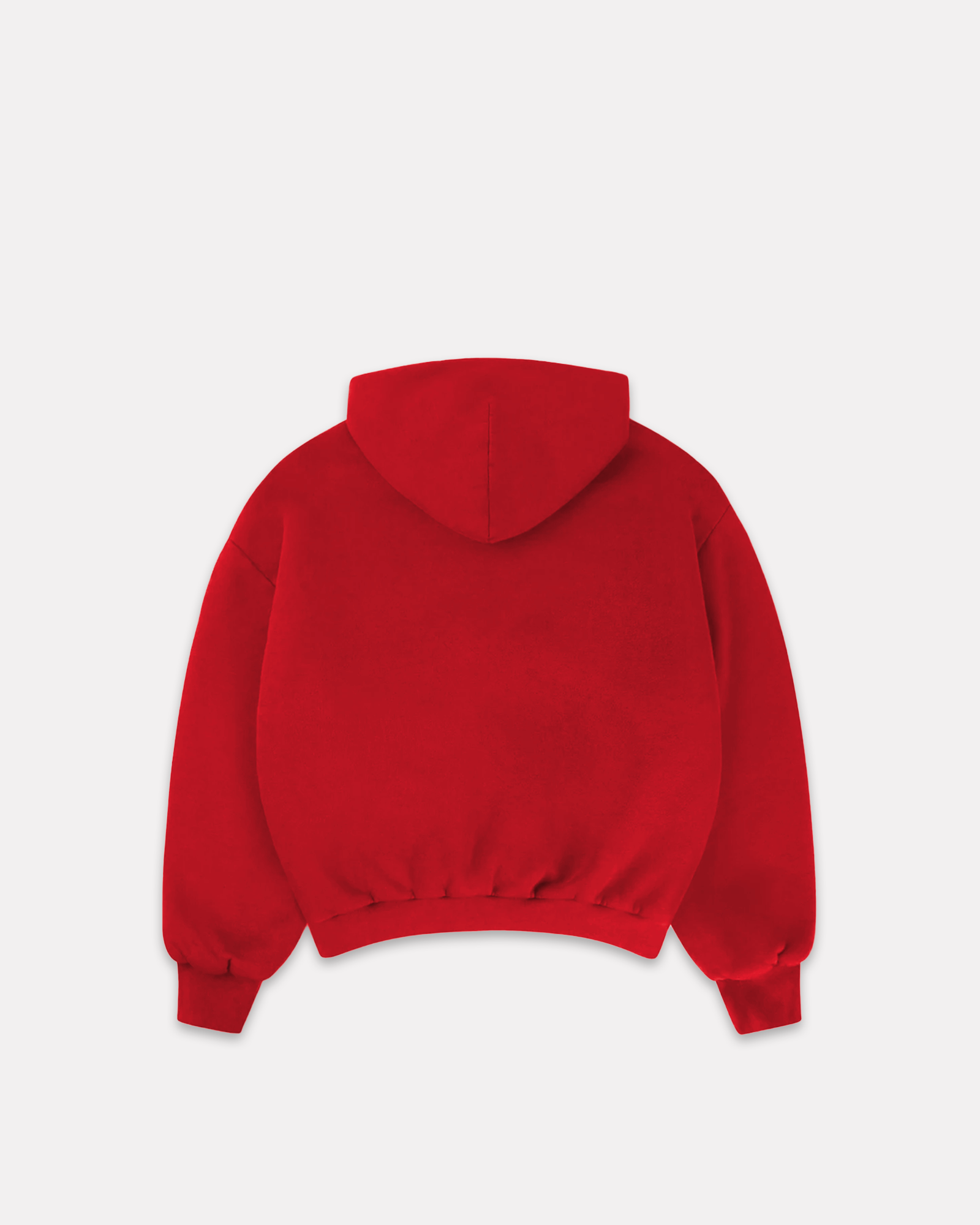 BARRIO STUDIOS - RAINBOW BOXY HOODIE ROSSO