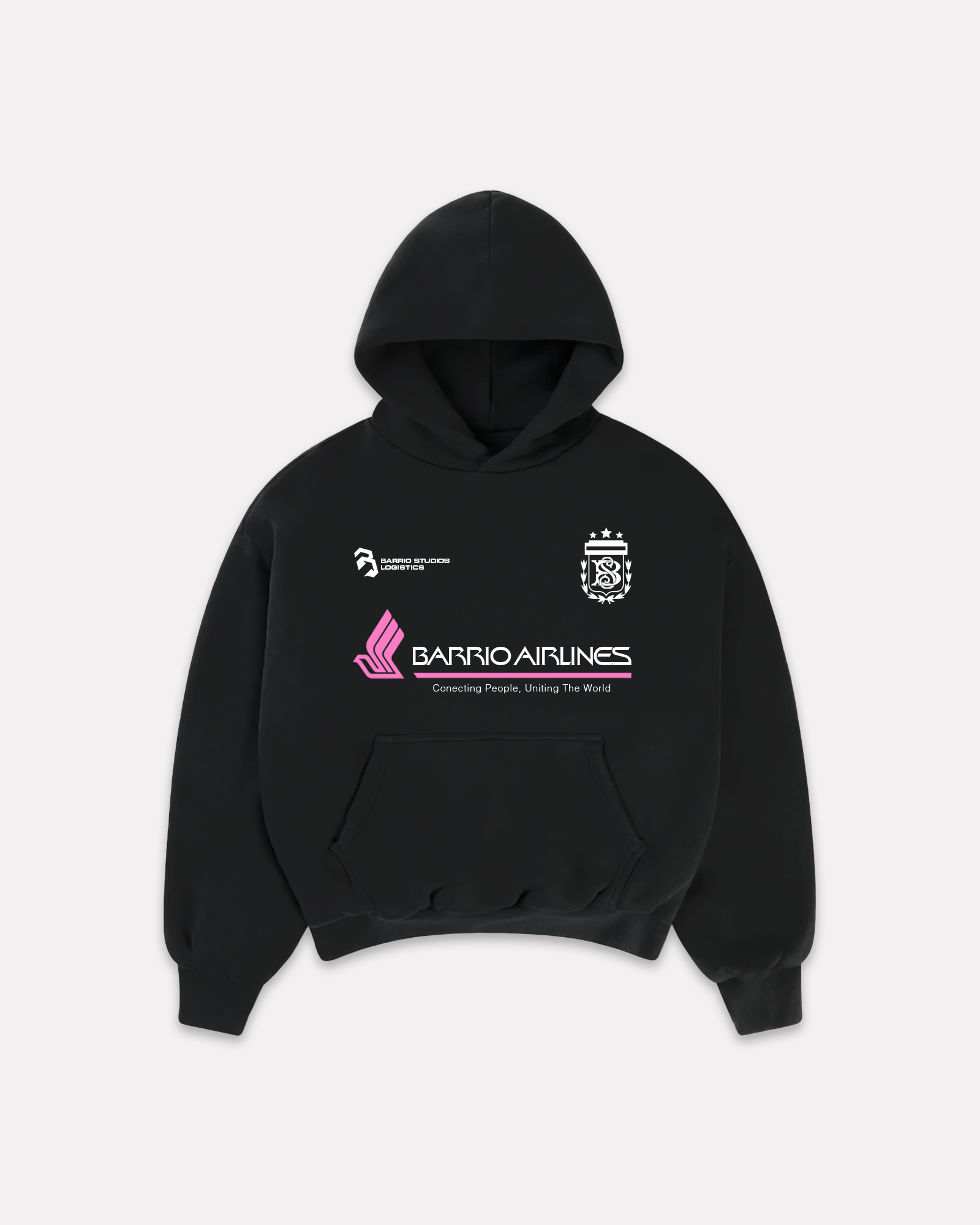BARRIO STUDIOS - TEAM BOXY HOODIE NERO