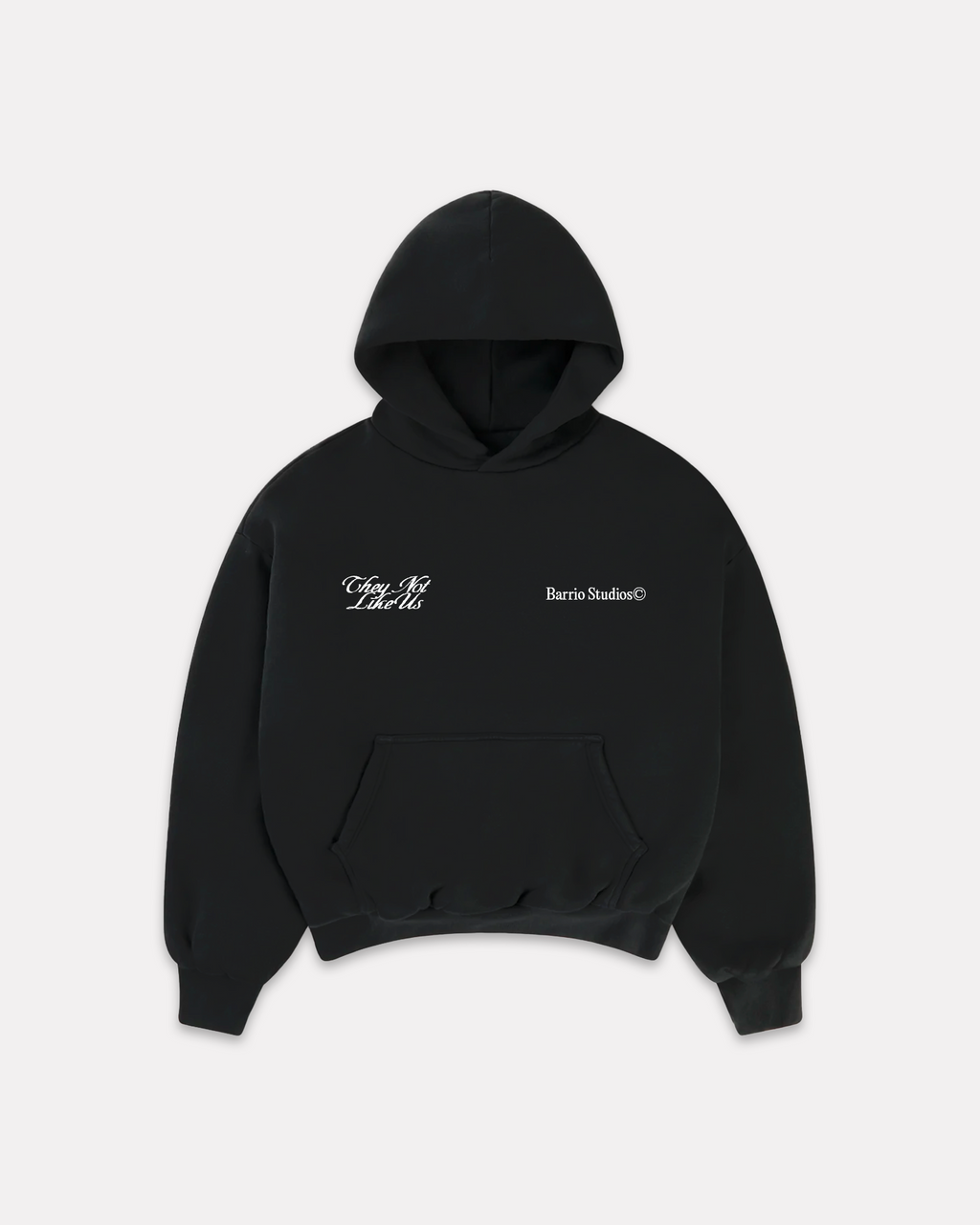 BARRIO STUDIOS - NOT LIKE US BOXY HOODIE NERO