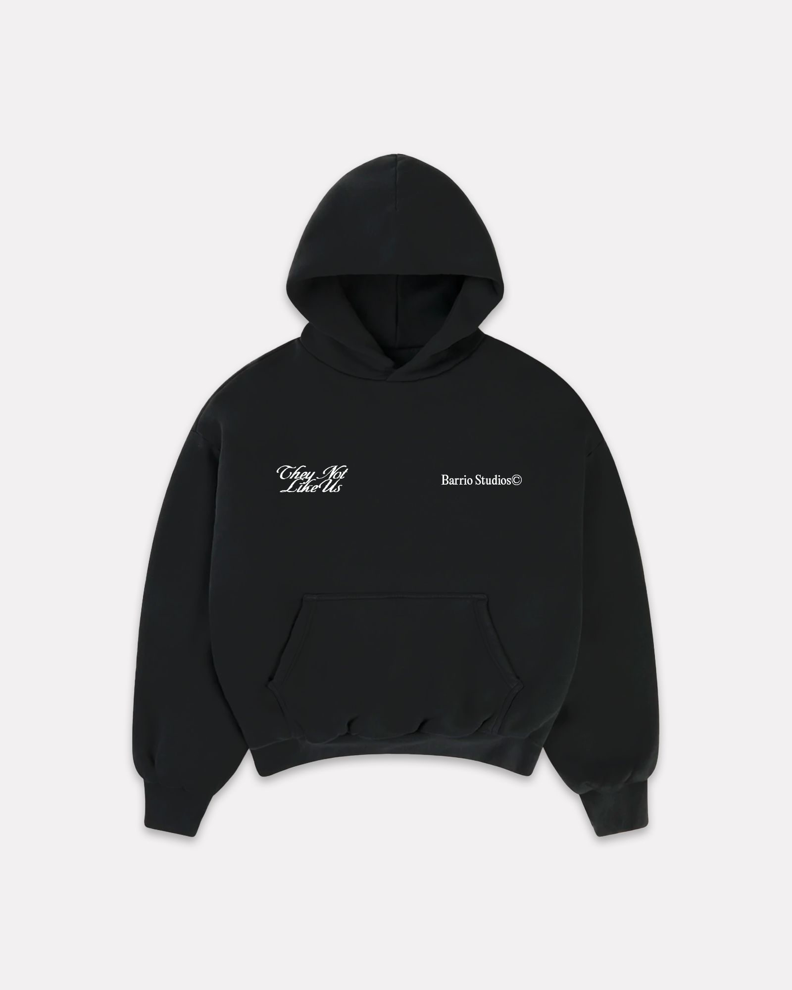 BARRIO STUDIOS - NOT LIKE US BOXY HOODIE NERO