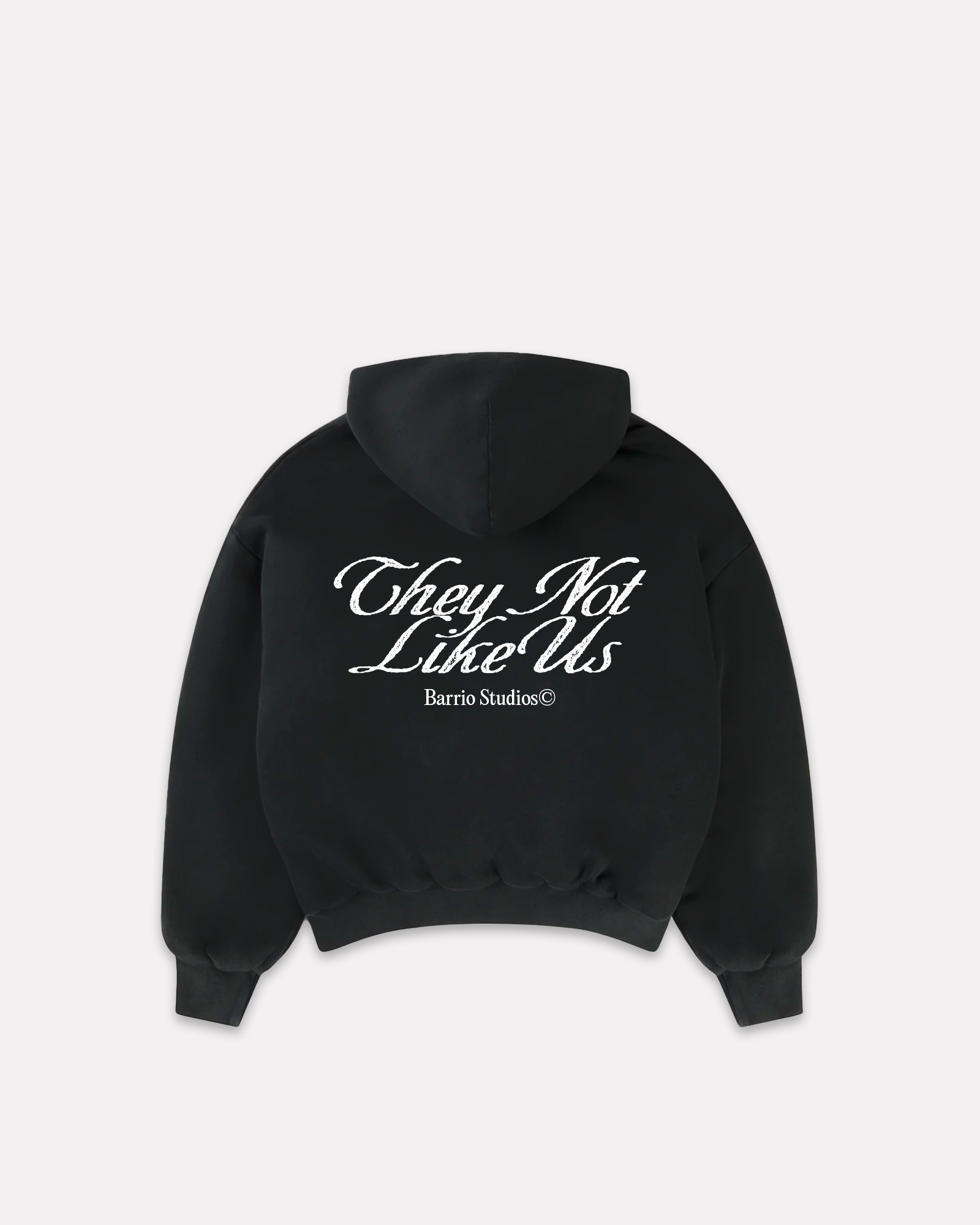 BARRIO STUDIOS - NOT LIKE US BOXY HOODIE NERO