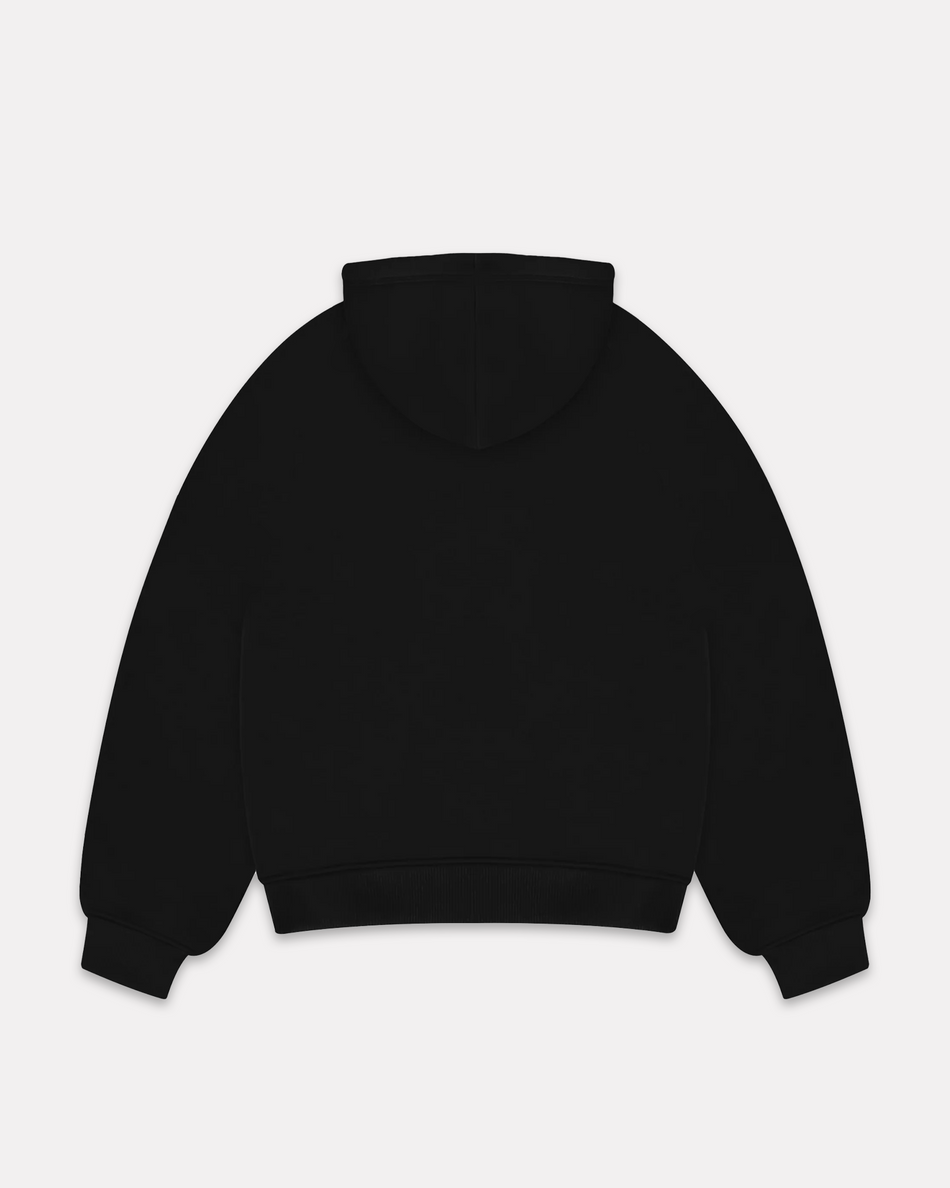 BARRIO STUDIOS - ZIP UP BOXY HOODIE NERO