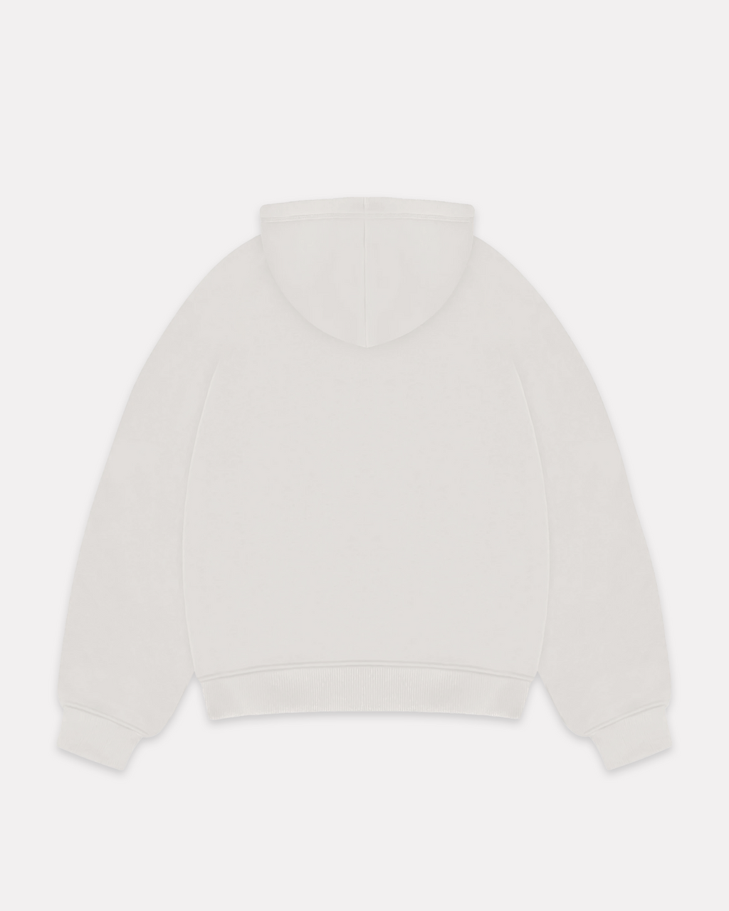 Barrio Studios - Zip up boxy hoodie bianco panna