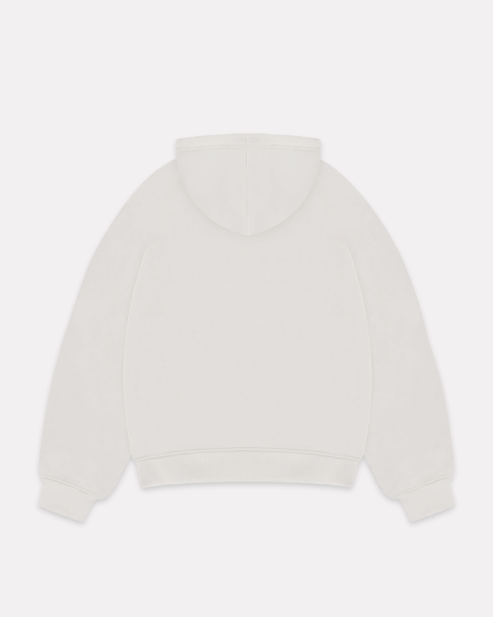 Barrio Studios - Zip up boxy hoodie bianco panna