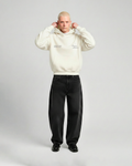 Barrio Studios - Rainbow boxy hoodie bianco