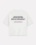 Barrio Studios - Chrome logo boxy tee bianco