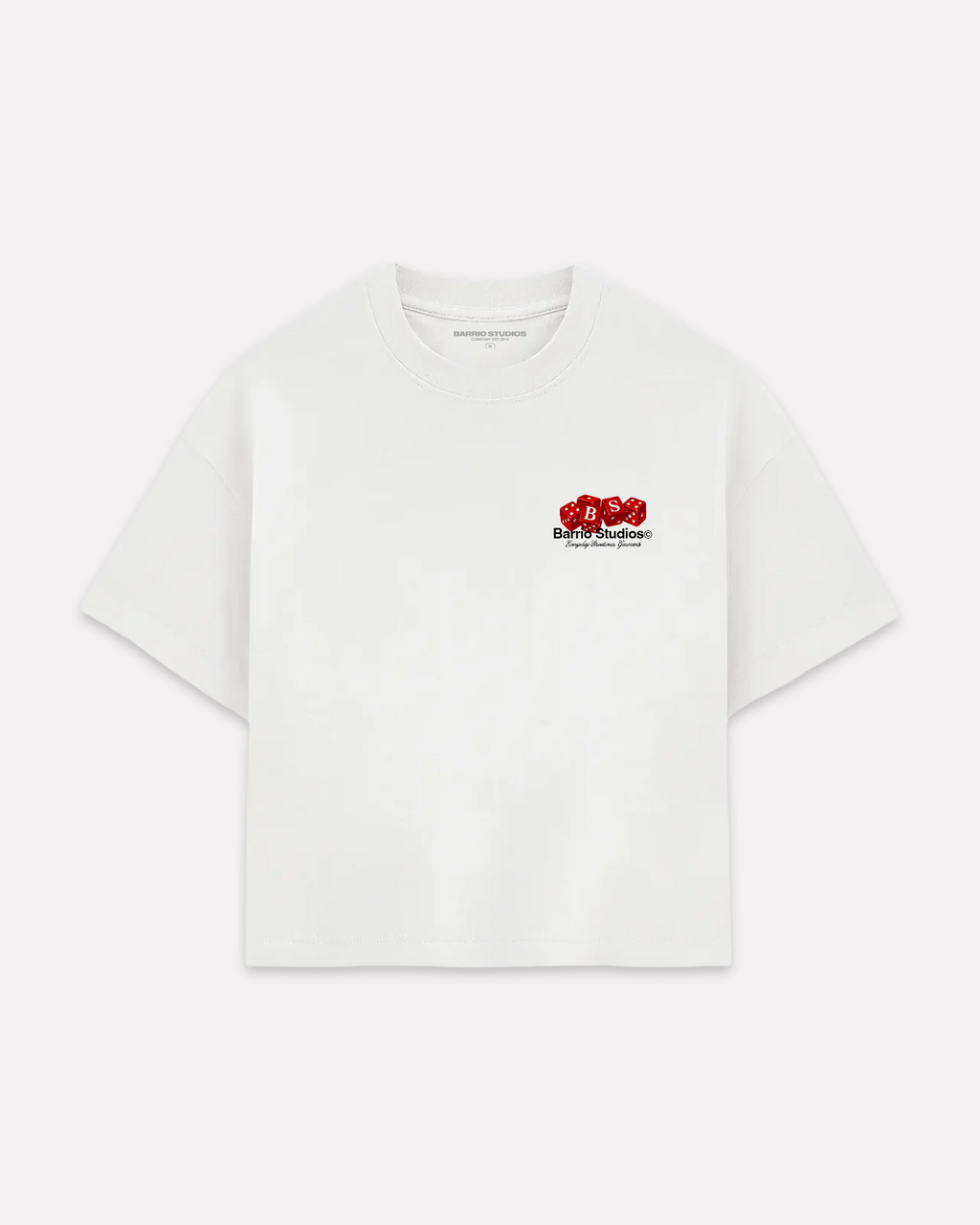 Barrio Studios - Dices boxy tee bianco