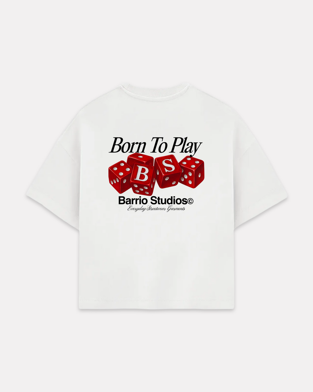 Barrio Studios - Dices boxy tee bianco