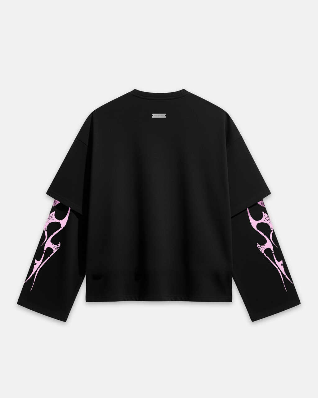 Barrio Studios - Double sleeve tribal tee nero