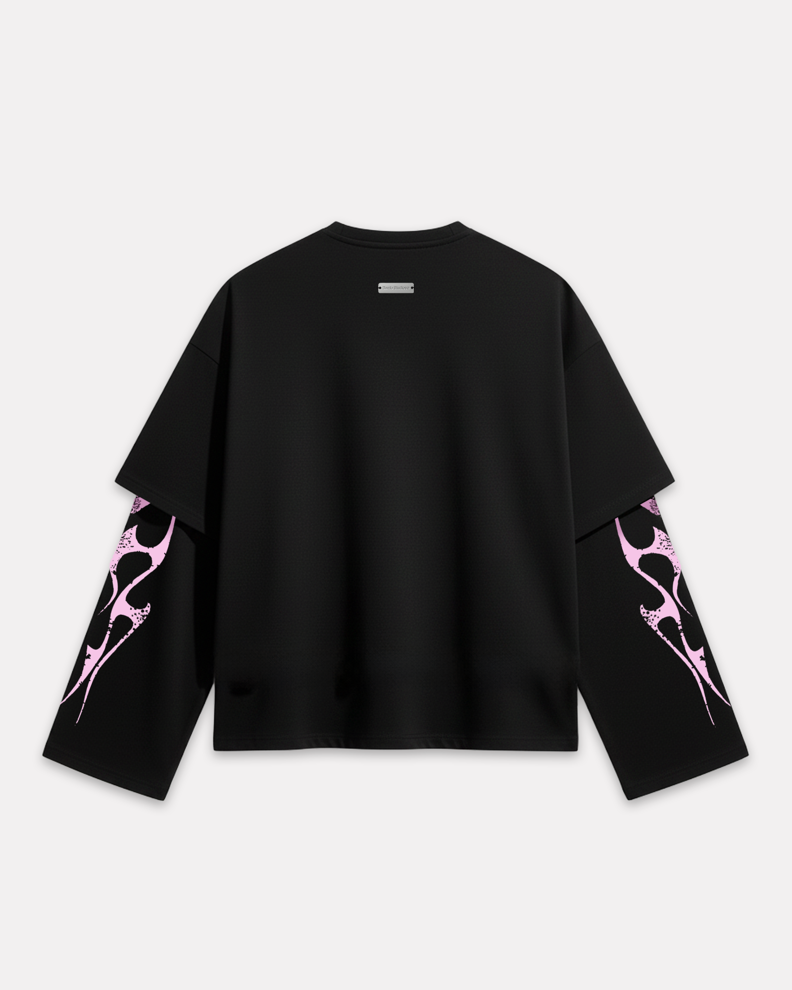 Barrio Studios - Double sleeve tribal tee nero