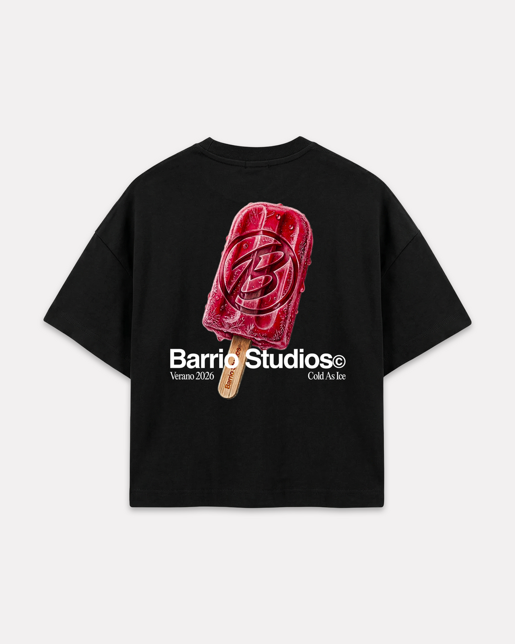 Barrio Studios - Ice pop boxy tee nero