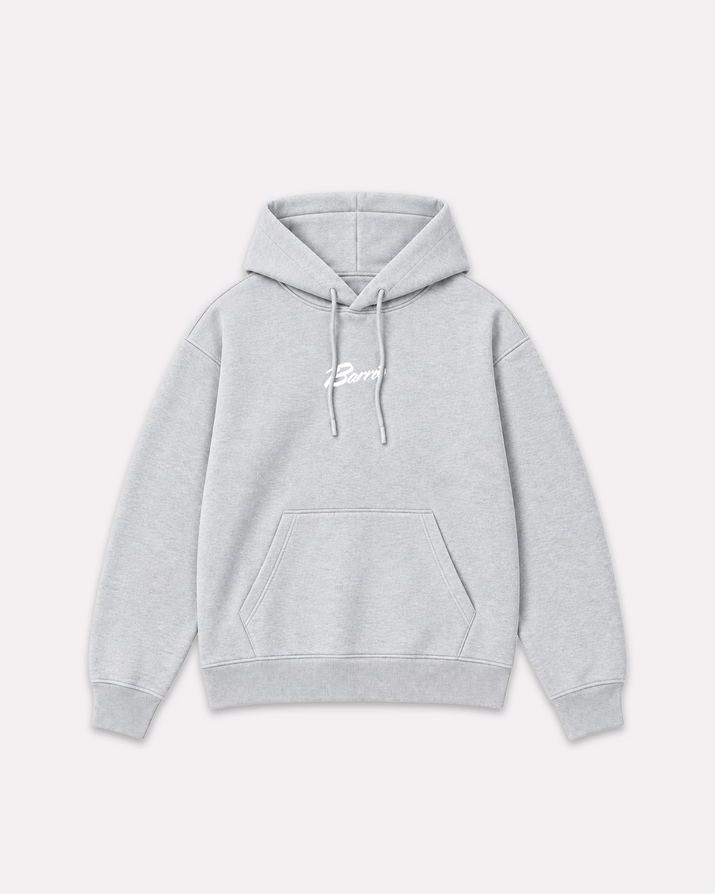 Barrio merch - classic logo hoodie grigio chiaro
