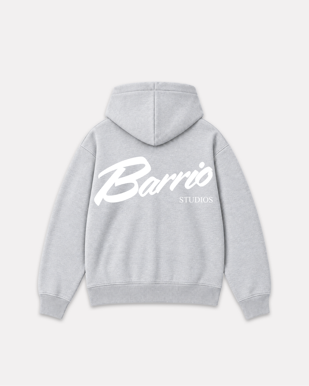 Barrio merch - classic logo hoodie grigio chiaro