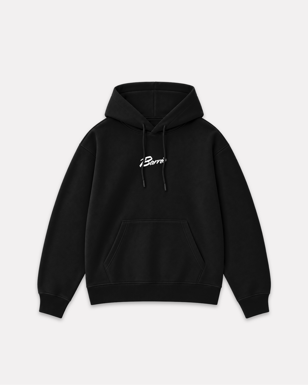 Barrio merch - classic logo hoodie nero