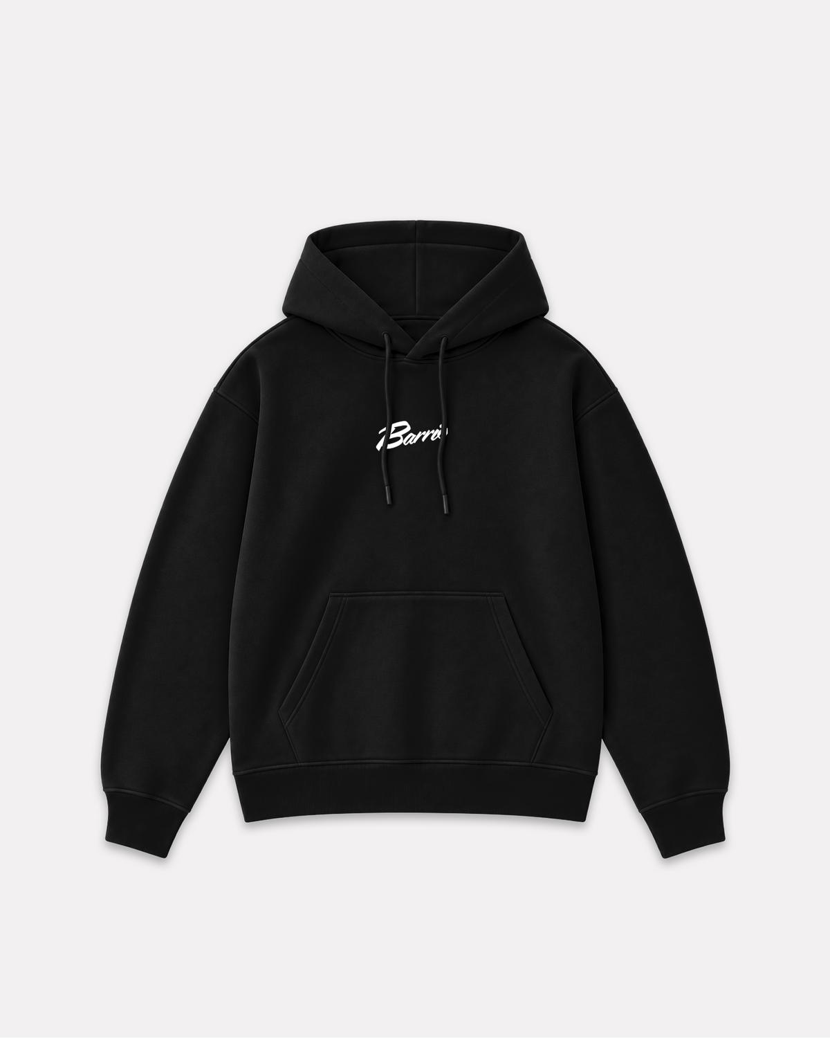 Barrio merch - classic logo hoodie nero