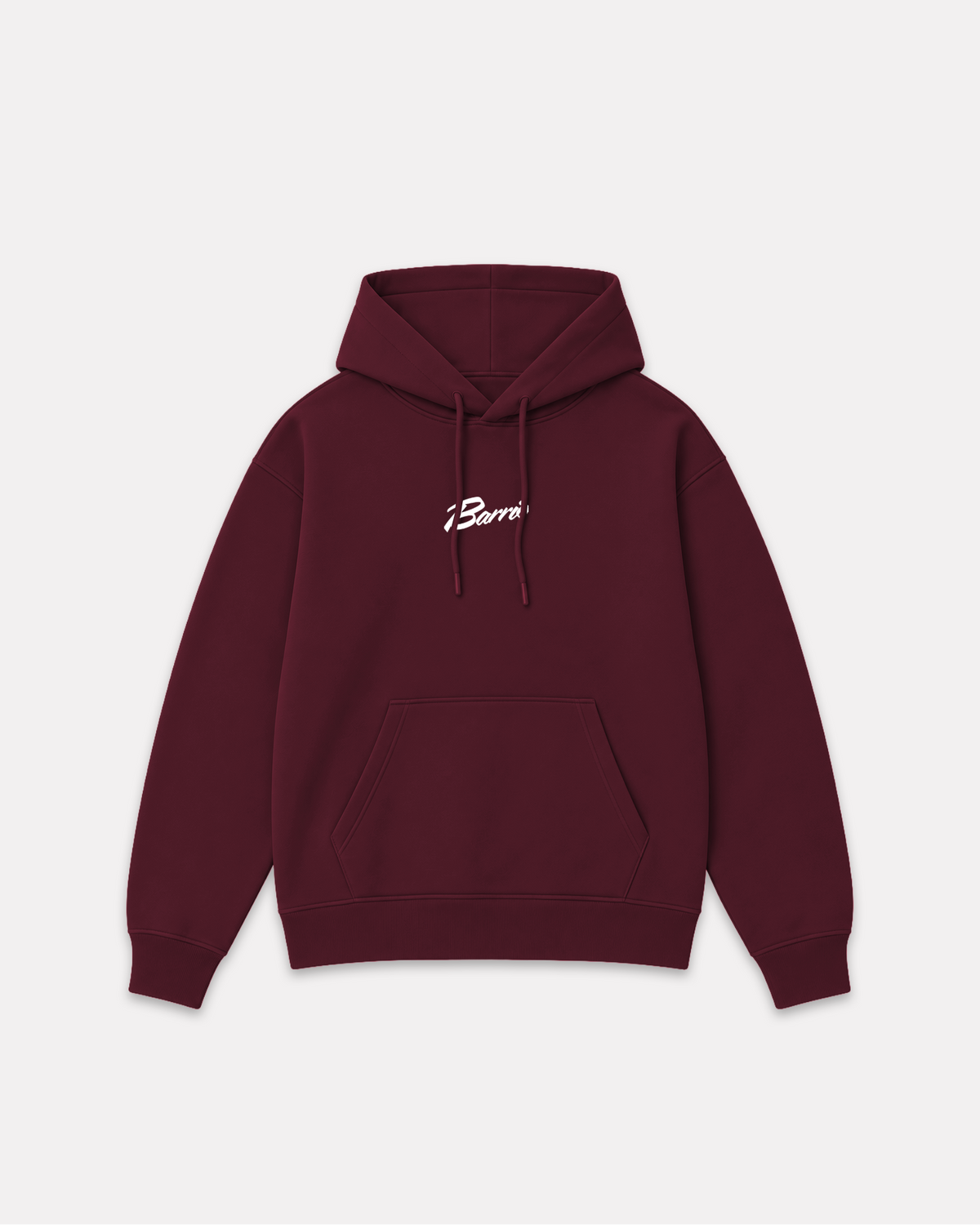 Barrio merch - classic logo hoodie bordeaux