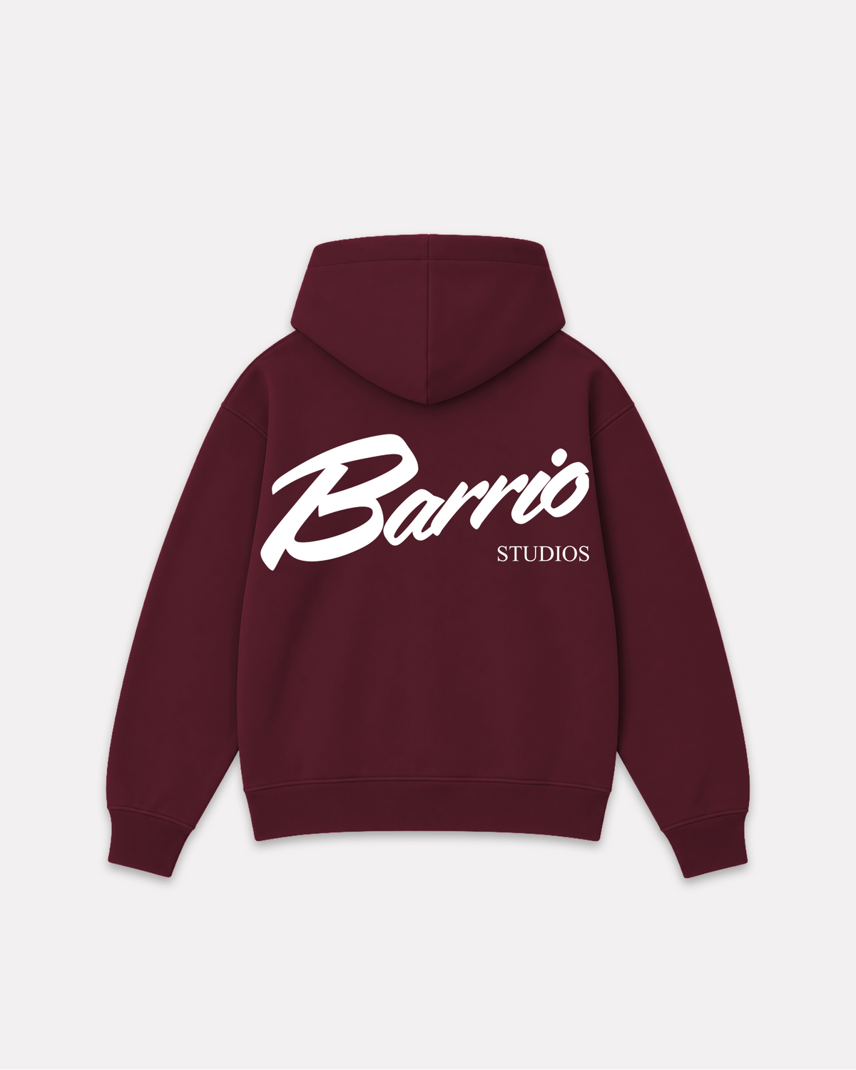 Barrio merch - classic logo hoodie bordeaux