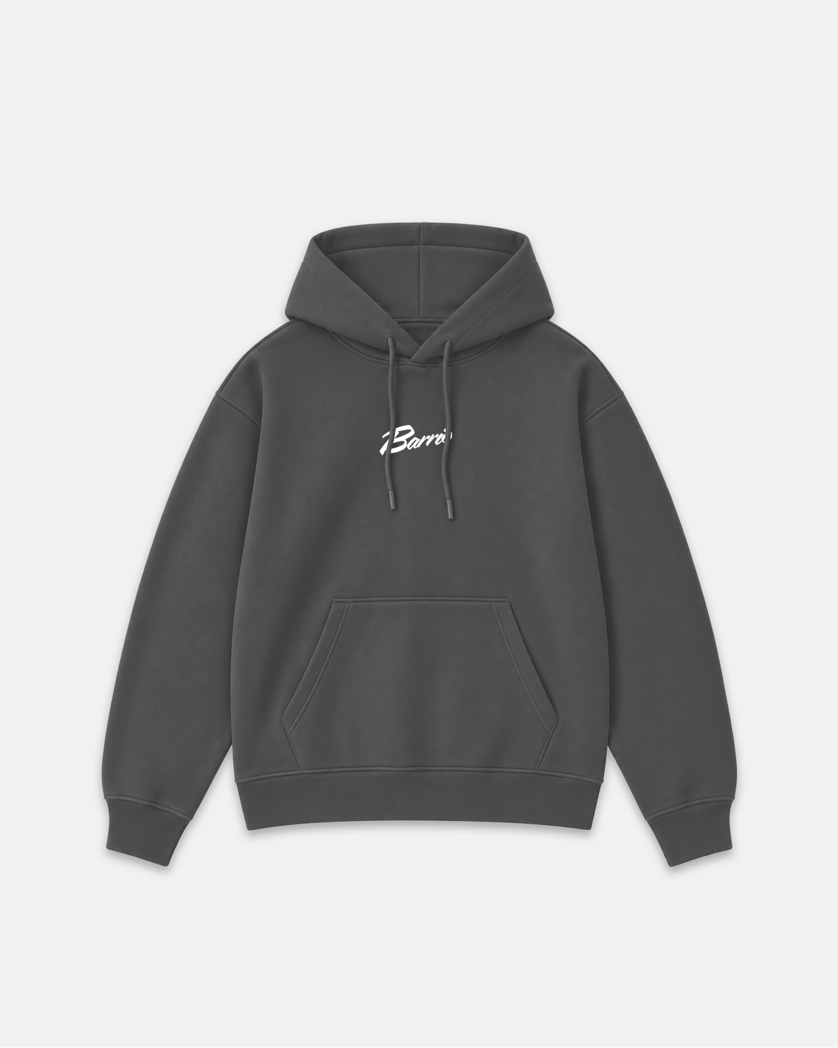 Barrio merch - classic logo hoodie grigio scuro