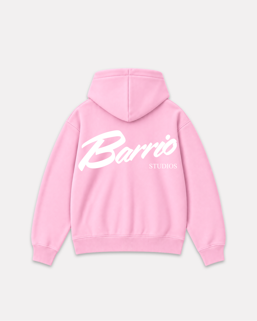 Barrio merch - classic logo hoodie rosa