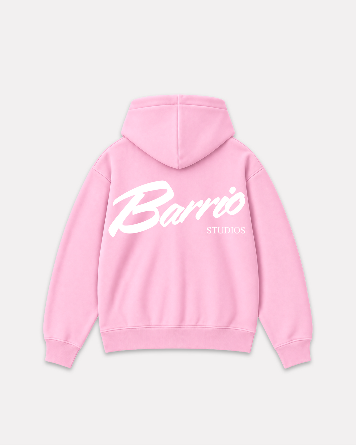 Barrio merch - classic logo hoodie rosa